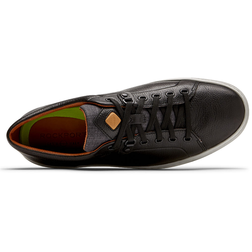 Rockport Singapore Mens Sneakers - Lets Walk Cupsole Lace-to-Toe Black - LK6197285